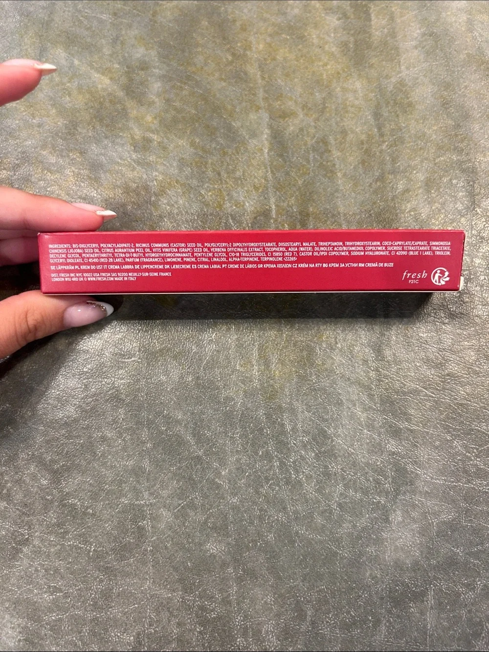 Fresh sugar melt lip cream flavored buttery lip balm - Blood Orange Zest